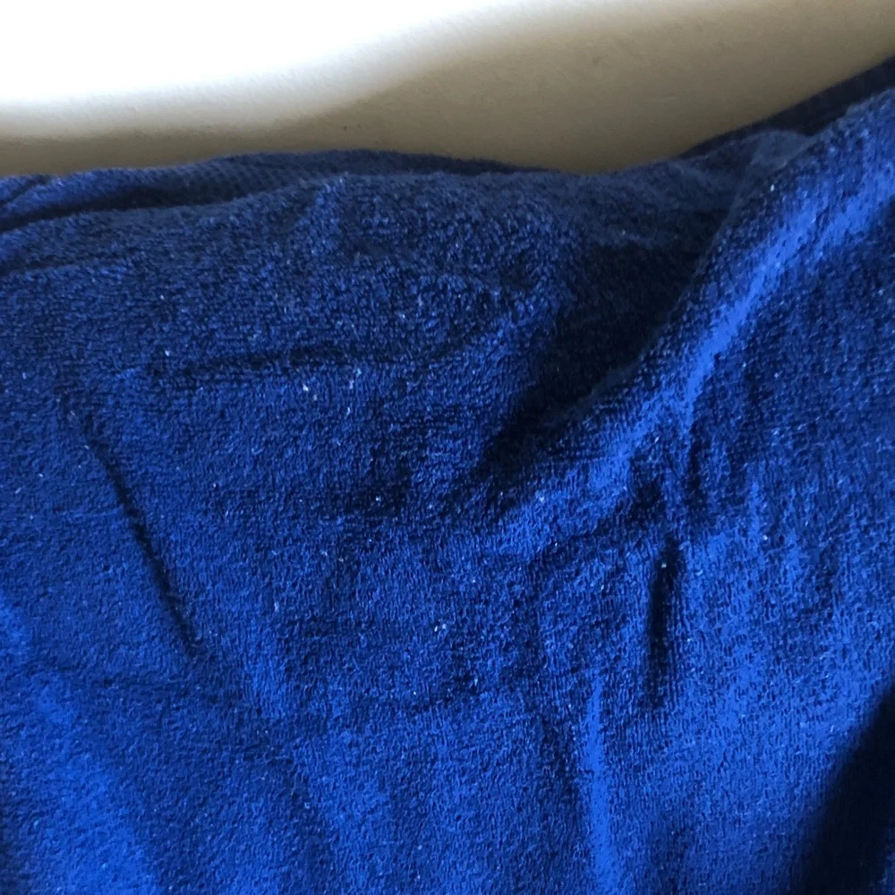 Deep Blue Plush Towel